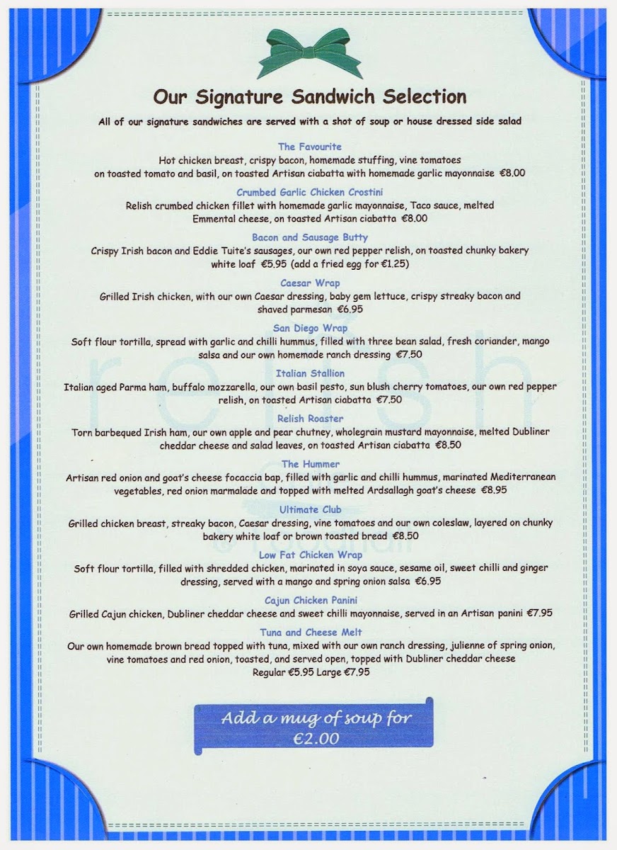 Menu Relish Cafe & Foodhall-1