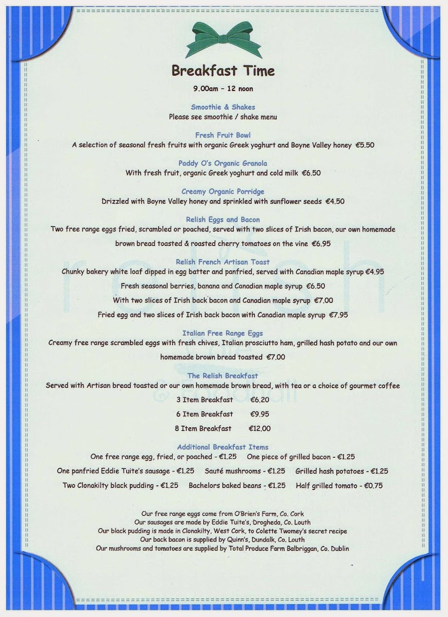 Menu Relish Cafe & Foodhall-6